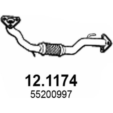 Abgasrohr | FIAT Doblo 01 | 12.1174