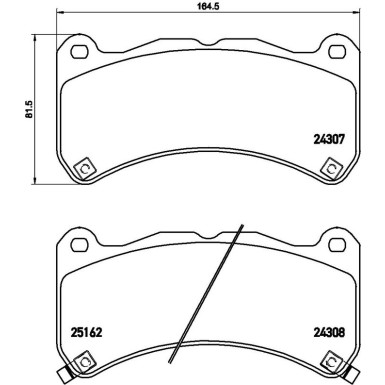 BREMBO Bremsklötze VA LEXUS IS-F 08 PRIME LINE P 83 146