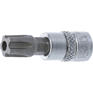 BGS Bit-Einsatz | Antrieb Innenvierkant 6,3 mm (1/4"""") | TS-Profil (für Torx Plus) mit Bohrung TS50 | 5184-TS50