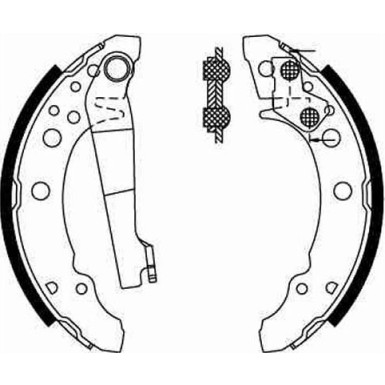 12 461 008 Bremsbacken | AUDI 80,SEAT,VW Golf,Polo,Passat 75 | GS8166