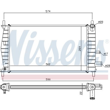 Wasserkühler PKW | FORD Fiesta IV, MAZDA 121 (AB) | 62085A