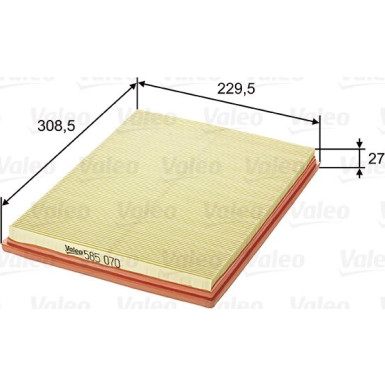 VALEO Luftfilter | 585070