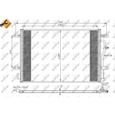 Kondensator, Klimaanlage EASY FIT 35404