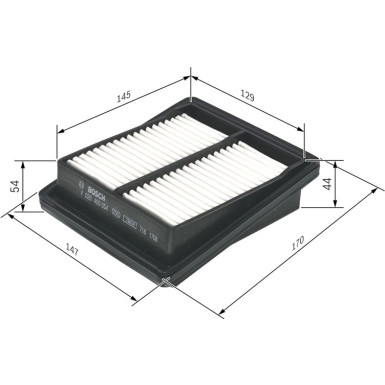 Luftfilter | HONDA Jazz | F 026 400 054