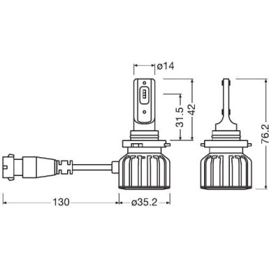 9005DWBRT-2HFB Glühlampe, Abbiegescheinwerfer LEDriving® HL BRIGHT