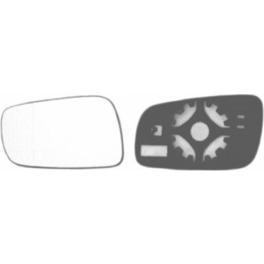 Spiegelglas, Außenspiegel Skoda Octavia OE 1U1857521E HAGUS 7620837