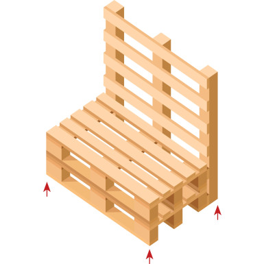 BGS Doppel-Lenkrollen-Satz für Strandkörbe / Palettenmöbel Ø 75 mm 4-tlg BGS Do it yourself 81940