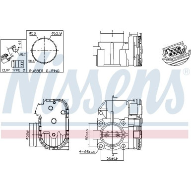 NISSENS Drosselklappenstutzen 955120 FIRST FIT