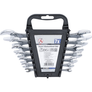 BGS Doppel-Maulschlüssel-Satz SW 6 x 7 - 19 x 22 mm 7-tlg BGS Do it yourself 30030