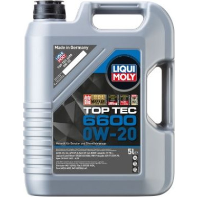 Liqui Moly Top Tec 6600 0W-20 5 l | 21441 | Kanister Kunststoff