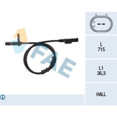 FAE Sensor, Raddrehzahl FAE Sensor, Raddrehzahl