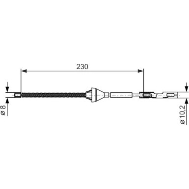 1 987 482 370 Seilzug, Feststellbremse 1 987 482 370 Seilzug, Feststellbremse