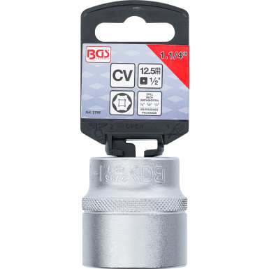 BGS Steckschlüssel-Einsatz Sechskant | Antrieb Innenvierkant 12,5 mm (1/2"""") | SW 1.1/4"""" | 2786
