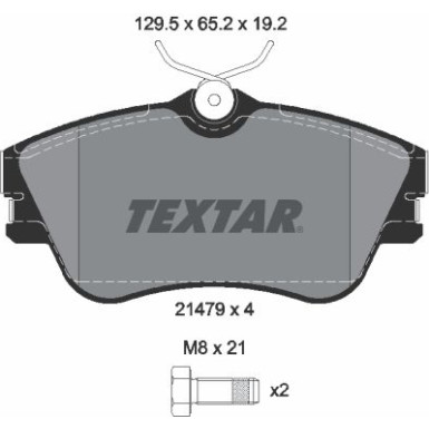 Bremsbelagsatz Vw P. T4 09/90 15 | 2147902