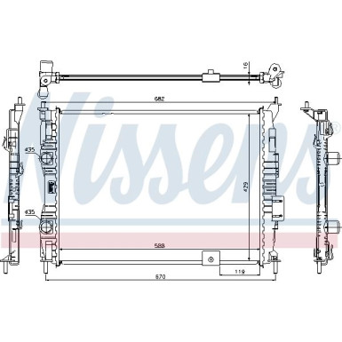 Wasserkühler PKW | NISSAN Qashqai 1,6i 07 | 67364