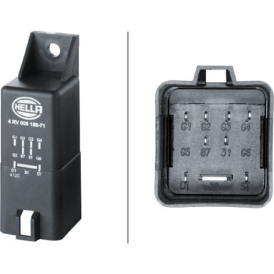 HELLA Steuergerät, Glühzeit 4RV 008 188-711