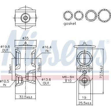 Expansionsventil Mercedes ML 05 FIRST FIT 999394