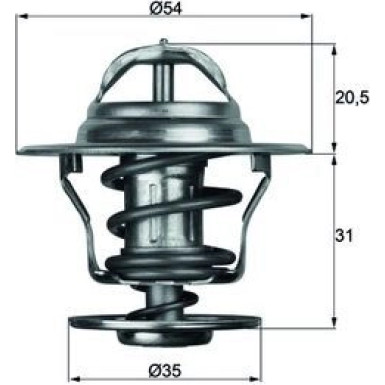Thermostateinsatz mit Dichtung | VAG 1.1-2.0i -94 | TX 13 71D