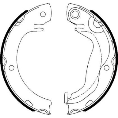91077300 Bremsbackensatz, Feststellbremse 91077300 Bremsbackensatz, Feststellbremse