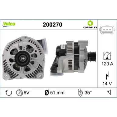 VALEO Generator 200270 VALEO CORE-FLEX