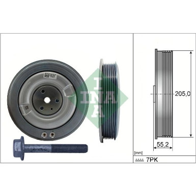 RIEMENSCHEIBENSATZ, KURBELWELLE | 544050620