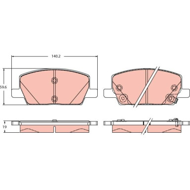 Bremsklötze VA | OPEL Insignia, Mokka 12 | GDB2407 Bremsklötze VA | OPEL Insignia, Mokka 12 | GDB2407
