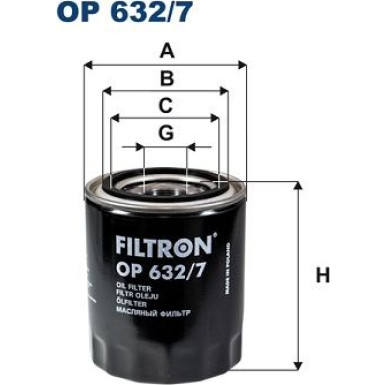 FILTRON Ölfilter | OP 632/7