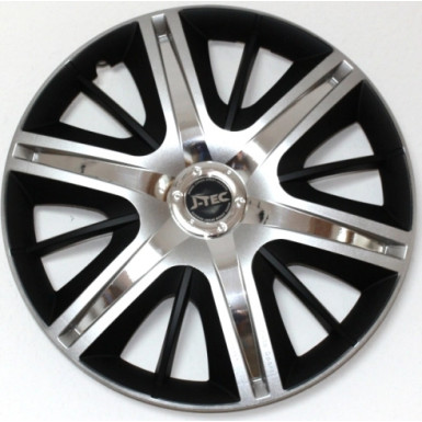 Radzierblenden Set 14 Zoll Maximus | silber/schwarz | 97208 Radzierblenden Set 14 Zoll Maximus | silber/schwarz | 97208