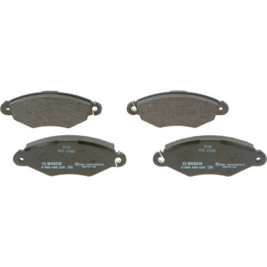 BOSCH | Bremsbelagsatz, Scheibenbremse | 0 986 495 235