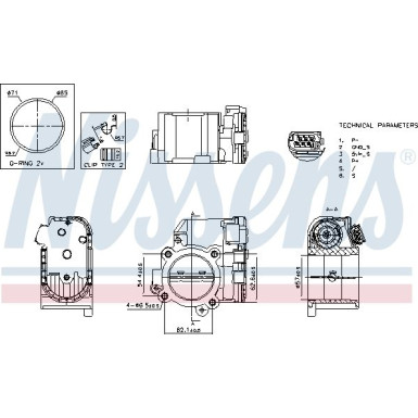 NISSENS Drosselklappenstutzen 955192 FIRST FIT