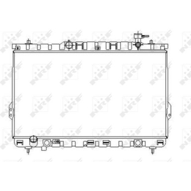 NRF Kühler, Motorkühlung 53357