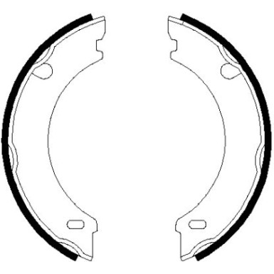 91048301 Bremsbackensatz, Feststellbremse
