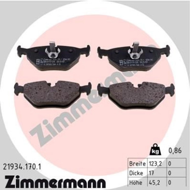 ZIMMERMANN Bremsbeläge
