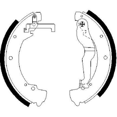 0 986 487 312 Bremsbackensatz 0 986 487 312 Bremsbackensatz