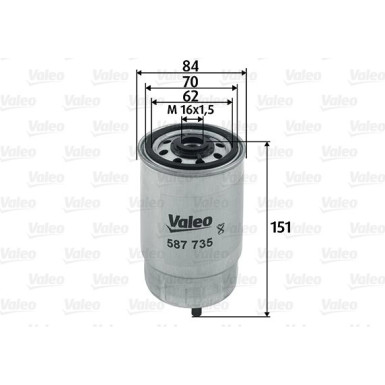 VALEO Kraftstofffilter | 587735