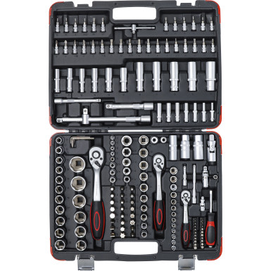 BGS Steckschlüssel-Satz Antrieb 6,3 mm (1/4 ) / 10 mm (3/8 ) / 12,5 mm (1/2 ) 172-tlg BGS Do it yourself 2283