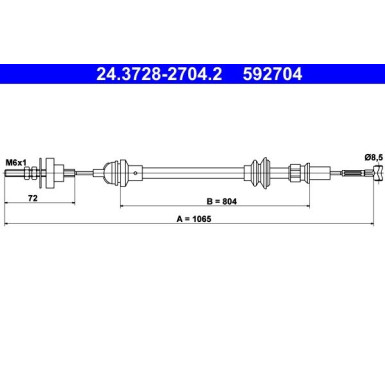 ATE Kupplungsseil ATE Kupplungsseil