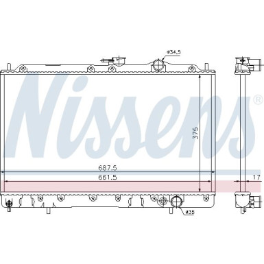 Wasserkühler PKW | MITSUBISHI Galant (E30) | 62830