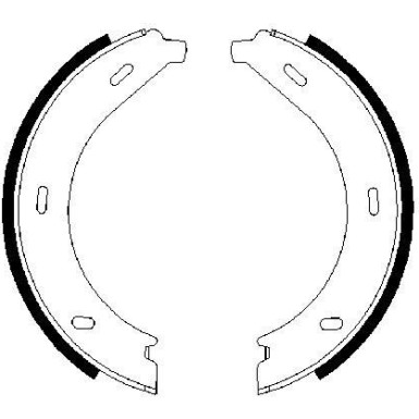 0 986 487 605 Bremsbackensatz, Feststellbremse 0 986 487 605 Bremsbackensatz, Feststellbremse