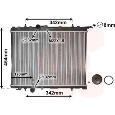VAN WEZEL Kühler, Motorkühlung 40002189 VAN WEZEL Kühler, Motorkühlung 40002189