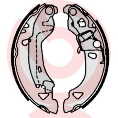 Bremsbackensatz HA FIAT Brava, Bravo 95-03 ESSENTIAL LINE S 23 513