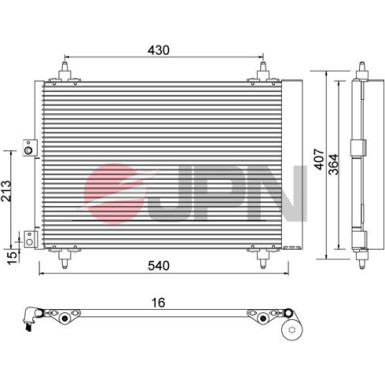 JPN Kondensator, Klimaanlage 60C9089-JPN