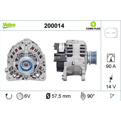 VALEO Generator 200014 VALEO CORE-FLEX