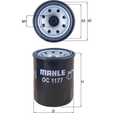 MAHLE Ölfilter | OC 1177