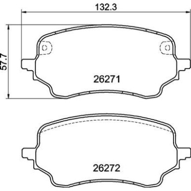 BREMBO Bremsklötze VA | FORD Puma 19 | P 24 236