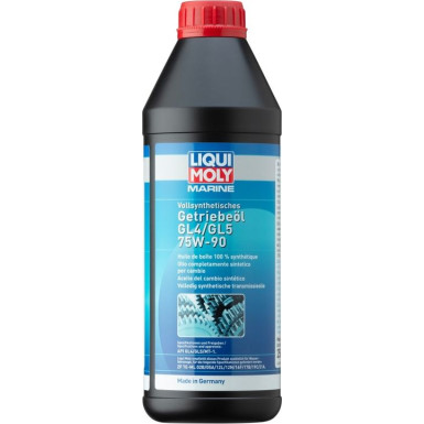 Liqui Moly Marine Vollsynthetisches Getriebeöl GL4/GL5 75W-90 1 l | GL4/GL5,1L Dose Kunststoff Liqui Moly Marine Vollsynthetisches Getriebeöl GL4/GL5 75W-90 1 l | GL4/GL5,1L Dose Kunststoff