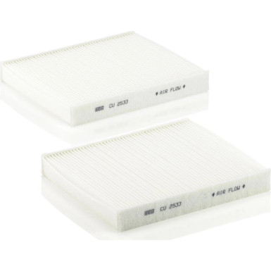 Mann & Hummel Innenraumfilter PKW | BMW 5er (F10), 6er (F12) | CU 2533-2
