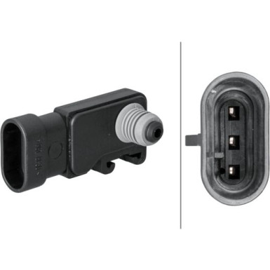 HELLA Sensor, Saugrohrdruck | 6PP 009 400-011