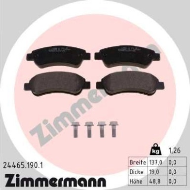 ZIMMERMANN Bremsbeläge