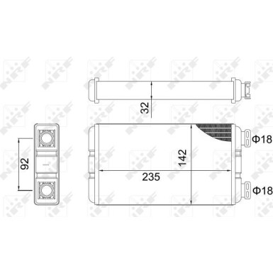 Wärmetauscher, Innenraumheizung EASY FIT 54312